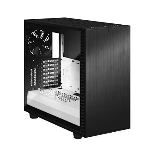 Fractal Design Define 7 Black Brushed Aluminum / Steel E-ATX Silent Modular Dark Tinted Tempered Glass Window Mid Tower Computer Case image