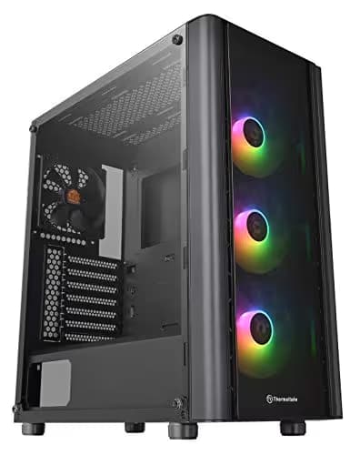 Thermaltake V250 TG ARGB ATX Mid Tower Black with Tempered Glass Side Panel and USB 3.2 Gen 1 Type-A, USB 2.0 Type-A image