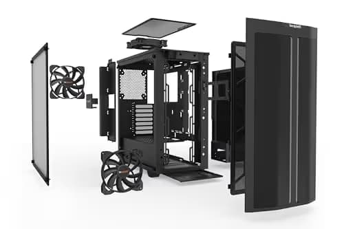 be quiet! Pure Base 500DX ATX Mid Tower Black with Tempered Glass Side Panel and USB 3.2 Gen 2 Type-C, USB 3.2 Gen 1 Type-A image
