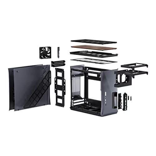 Fractal Design Era ITX Mini Tower Case (Titanium Gray with Walnut) image