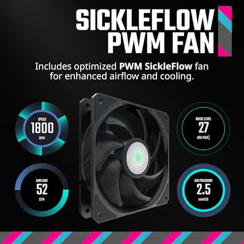 Cooler Master MasterBox NR200 Mini-ITX Desktop White / Black with Front Panel USB 3.2 Gen 1 Type-A image
