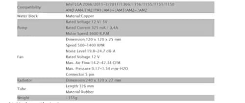 Thermaltake Floe Riing RGB 240 TT Premium Edition Water 240mm RGB 42.34 CFM image