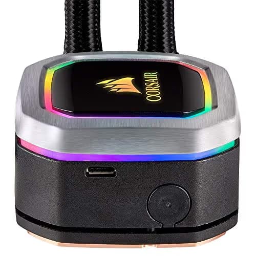 Corsair Hydro Series H100i RGB PLATINUM Extreme Performance Liquid CPU Cooler, Mounting kit for most modern CPU sockets, Two ML PRO RGB Series PWM 140mm fans, Fan and radiator mounting screws, USB 2.0 motherboard header cable, Thermal compound (pre-applied), Quick Start Guide image