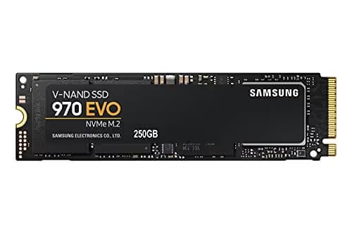 SAMSUNG 970 EVO M.2 2280 250GB PCIe Gen3. X4, NVMe 1.3 64L V-NAND 3-bit MLC Internal Solid State Drive (SSD) MZ-V7E250BW main image