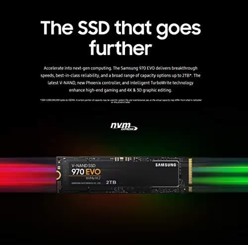 Samsung 970 Evo 500 GB M.2-2280 SSD PCIe 3.0 X4 NVMe image