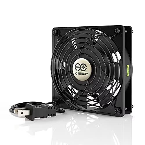 AC Infinity AXIAL 1225, Quiet Muffin Fan, 115V 120V AC 120mm x 25mm Low Speed, for DIY Cooling Ventilation Exhaust Projects image