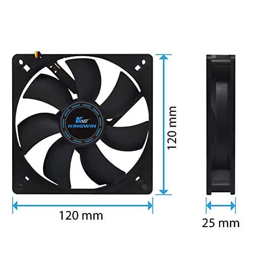 Kingwin CF-012LB 120mm Black 40 CFM image