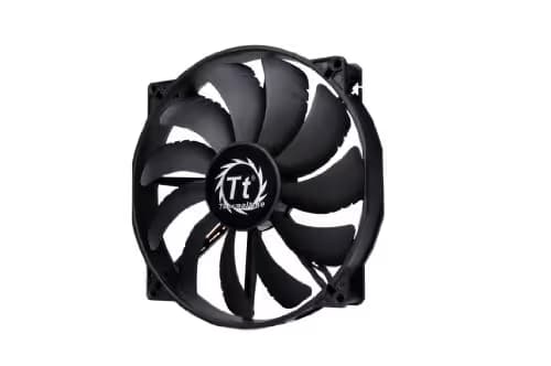 Thermaltake 200mm Pure 20 Series Black 200x30mm Thick Quiet High Airflow Case Fan with Anti-Vibration Mounting System Cooling CL-F015-PL20BL-A main image