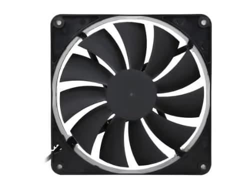 Rosewill 140mm Case Fan Computer Case Fan with Advanced Fluid Dynamic Bearing for Ultra Quietness and Silent Operation Standard 140 mm Case Fan with 3 Pin & Molex / LP4 Connectors, Black, 2-Pack image