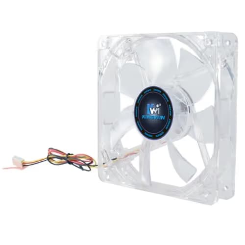 Kingwin 120mm CFR-012LB Silent Fan, For Computer Cases, CPU Coolers, Long Life Bearing, Quiet Efficient Cooling, and Provide Excellent Ventilation for PC Cases-[Red LED] image