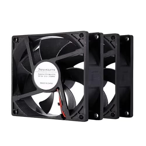 90mm 92mm Computer PC Case Fan 2 Wire 3pin 12v Dc Cooling Fan with Extra 2Pin 4Pin Connectors 2000RPM 2-Pack main image