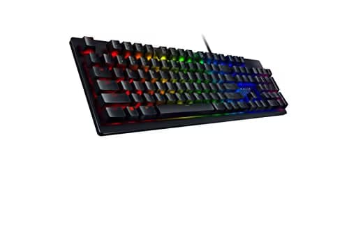 Razer Huntsman Gaming Keyboard: Opto-Mechanical Key Switches - Instant Actuation - Customizable Chroma RGB Lighting - Programmable Macro Functionality - Matte Black image