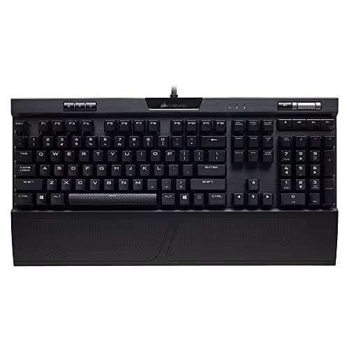 Corsair K70 RGB MK.2 RAPIDFIRE Mechanical Gaming Keyboard - USB Passthrough & Media Controls - Fastest & Linear - Cherry MX  Speed - RGB LED Backlit image