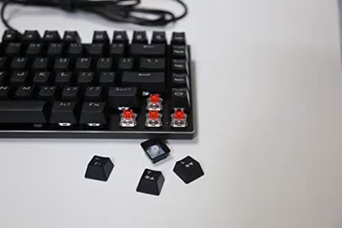 E-Element Z-88 RGB 60% Mechanical Gaming Keyboard, Red Switch, LED Backlit, Water Resistant, Compact 81 Keys Anti-Ghosting for Mac PC, Black image