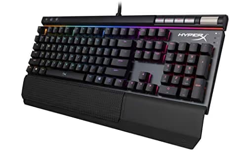 HyperX Alloy Elite RGB - Mechanical Gaming Keyboard - Software-Controlled Light & Macro Customization - Wrist Rest - Media Controls - Linear & Quiet - Cherry MX Red - RGB LED Backlit (HX-KB2RD2-US/R1) main image