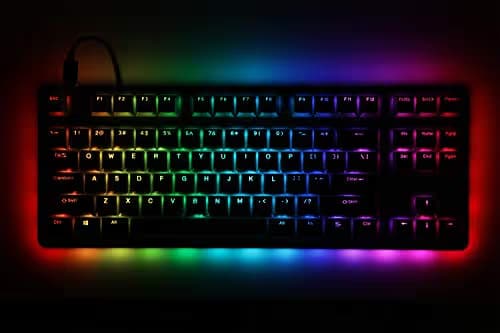Massdrop CTRL Mechanical Keyboard - Tenkeyless TKL (87 Key) Gaming Keyboard, Hot-Swap Switches, Programmable Macros, RGB LED Backlighting, USB-C, Doubleshot PBT, Aluminum Frame (Kaihua Speed Silver) image