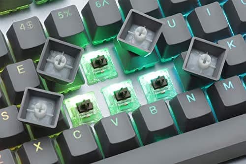 Massdrop CTRL Mechanical Keyboard - Tenkeyless TKL (87 Key) Gaming Keyboard, Hot-Swap Switches, Programmable Macros, RGB LED Backlighting, USB-C, Doubleshot PBT, Aluminum Frame (Kaihua Speed Silver) image