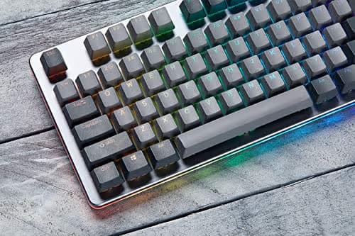 Massdrop CTRL Mechanical Keyboard - Tenkeyless TKL (87 Key) Gaming Keyboard, Hot-Swap Switches, Programmable Macros, RGB LED Backlighting, USB-C, Doubleshot PBT, Aluminum Frame (Kaihua Speed Silver) image
