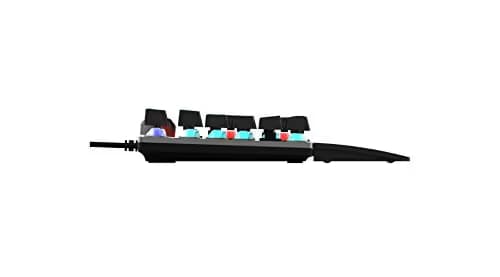 Philips SPK8614 USB Wired Mechanical Gaming Keyboard with Rainbow Backlit | Wrist Rest Pad | for PC Laptop Desktop Computers image
