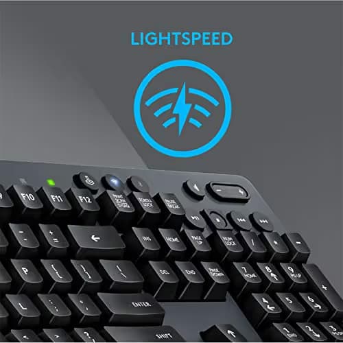 Logitech G613 Lightspeed Wireless Mechanical Gaming Keyboard, Multihost 2.4 GHz + Blutooth Connectivity image