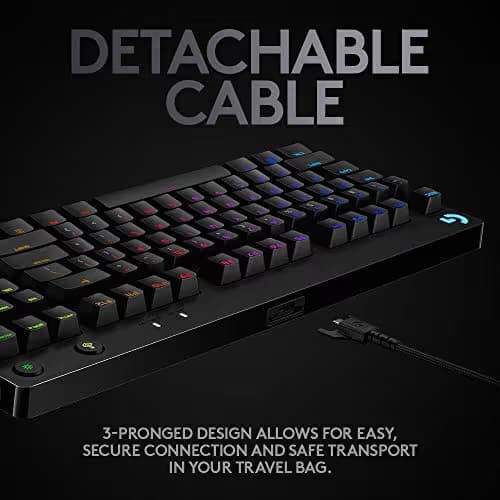 Logitech G PRO RGB GX Blue Wired Gaming Keyboard image