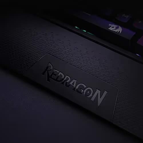 Redragon K596 Vishnu 2.4G Wireless/Wired RGB Mechanical Gaming Keyboard, 87 Keys TKL Compact Keyboard with 2400 mAh Battery, 10 Onboard Macro Keys & Wrist Rest, 10H Play Time, Red Switches image