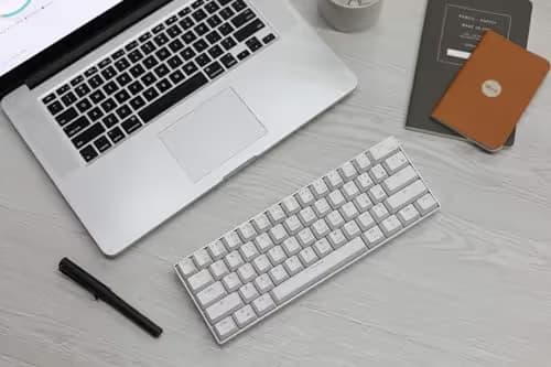 RK Royal Kludge RK61 RK Blue Mechanical Bluetooth/Wireless/Wired Mini Keyboard image