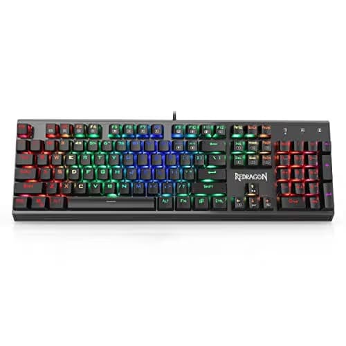 Redragon K570 PARTRYUSA RGB Backlit Mechanical Gaming Keyboard, Blue Switch, Gunmetal Solid Aluminum Base main image