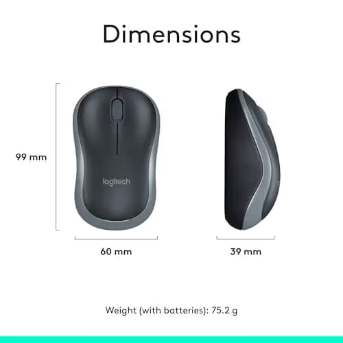 Logitech MK270 Wireless Keyboard and Mouse Combo - Keyboard and Mouse Included, 2.4GHz Dropout-Free Connection, Long Battery Life (Frustration-Free Packaging) image