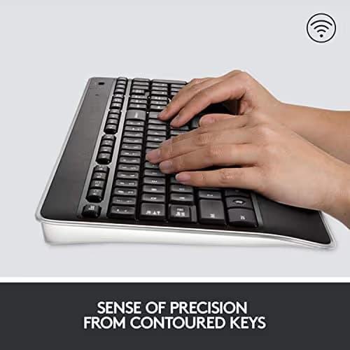 Logitech K800 Wireless Illuminated Keyboard - Backlit Keyboard, Fast-Charging, Dropout-Free 2.4GHz Connection image