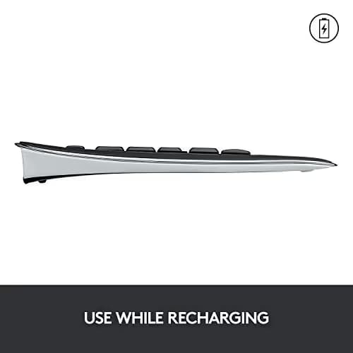 Logitech K800 Wireless Illuminated Keyboard - Backlit Keyboard, Fast-Charging, Dropout-Free 2.4GHz Connection image
