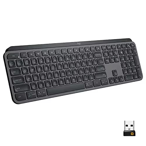 Logitech MX Keys Advanced Wireless Illuminated Keyboard - Graphite image