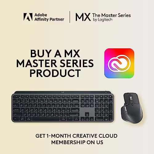 Logitech MX Keys Advanced Wireless Illuminated Keyboard - Graphite image