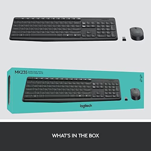 Logitech MK235 Wireless Standard Keyboard With Optical Mouse image