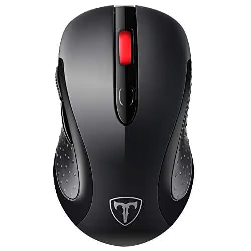 VicTsing Computer Wireless Mouse, 2.4G Portable USB Mouse Ergonomic Mouse- Fit Your Hand Nicely, 5 Adjustable DPI Levels, Page Down/Up Buttons, 20 Months Battery Life, Designed for PC, Desktop, Laptop main image