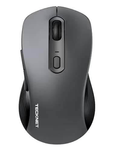 TeckNet 2600DPI Bluetooth Wireless Mouse, 12 Months Battery Life with Battery Indicator, 2600/2000/1600/1200/800DPI image