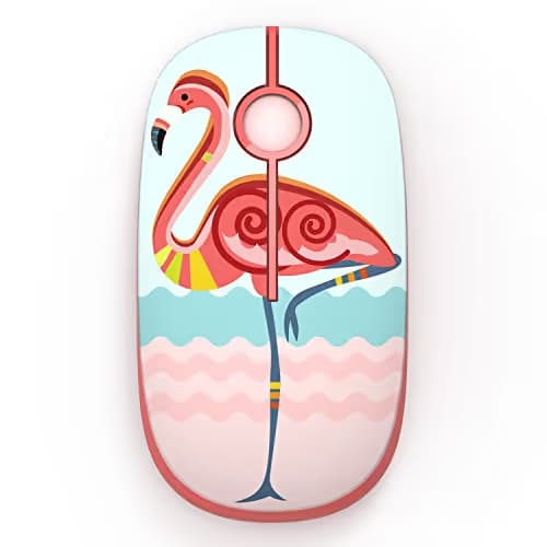 Jelly Comb 2.4G Slim Wireless Mouse with Nano Receiver, Less Noise, Portable Mobile Optical Mice for Notebook, PC, Laptop, Computer, MacBook (Flamingo) main image