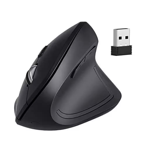 VicTsing Ergonomic Mouse, 2019 Upgraded Vertical Wireless Mouse 2.4G Optical Mouse-Reduce Wrist Pain , 6 Buttons 4 Adjustable DPI 1000/1600/2000/2400 Levels, Better Performance for PC, Desktop, Laptop main image