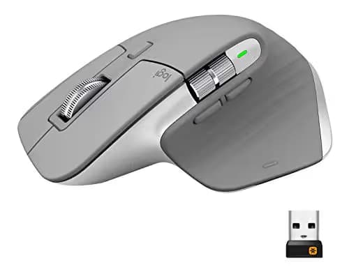 Logitech MX Master 3 Advanced Wireless Mouse - Mid Grey main image
