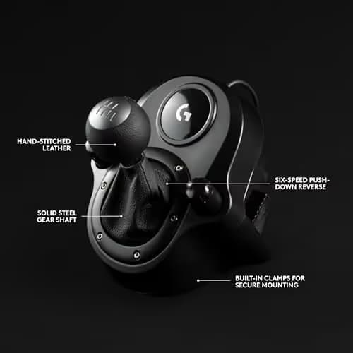 Logitech G Gaming Driving Force Shifter - Compatible with G29 and G920 Driving Force Racing Wheels for Playstation 4, Xbox One, and PC image