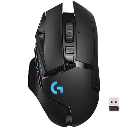 Logitech G502 Lightspeed Wireless Gaming Mouse with Hero 16K Sensor, PowerPlay Compatible, Tunable Weights and Lightsync RGB main image