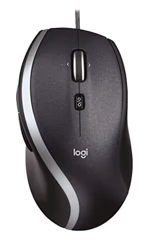 Logitech M500 Corded Mouse - Wired USB Mouse for Computers and Laptops, with Hyper-Fast Scrolling, Dark Gray image