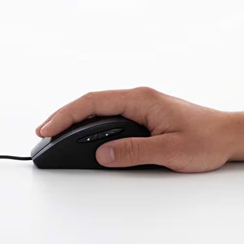 Logitech M500 Corded Mouse - Wired USB Mouse for Computers and Laptops, with Hyper-Fast Scrolling, Dark Gray image