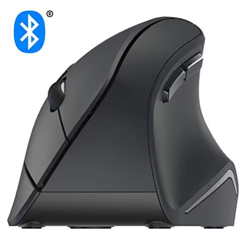 HumanCentric Wireless Ergonomic Mouse - Bluetooth Vertical Mouse with Adjustable DPI for Computers, Laptops, Macs/Macbooks, and PCs image