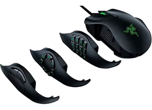 Razer Naga Trinity Gaming Mouse: 16,000 DPI Optical Sensor - Chroma RGB Lighting - Interchangeable Side Plate w/ 2, 7, 12 Button Configurations - Mechanical Switches image