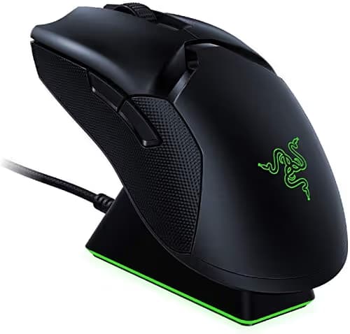 Razer Viper Ultimate Hyperspeed Lightest Wireless Gaming Mouse & RGB Charging Dock: Fastest Gaming Mouse Switch - 20K DPI Optical Sensor - Chroma Lighting - 8 Programmable Buttons - 70 Hr Battery image