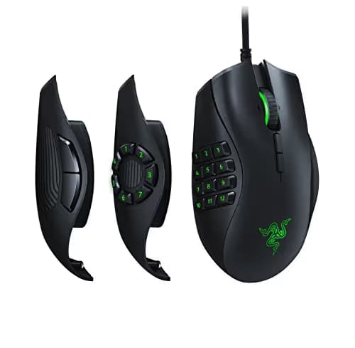 Razer Naga Trinity - Chroma Gaming Mouse Interchangeable Side Plates - Up to 19 Programmable buttons (Renewed) main image