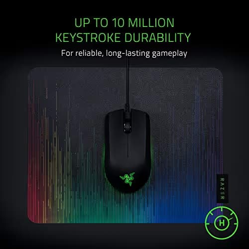 Razer Abyssus Essential: True 7,200 DPI Optical Sensor - 3 Hyperesponse Buttons - Powered by Razer Chroma - Ambidextrous Ergonomic Gaming Mouse (Renewed) image
