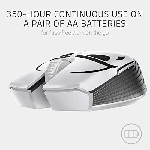 Razer Atheris Ambidextrous Wireless Mouse: 7200 DPI Optical Sensor - 350 Hr Battery Life - USB Wireless Receiver & Bluetooth Connection - Stormtrooper Limited Edition image