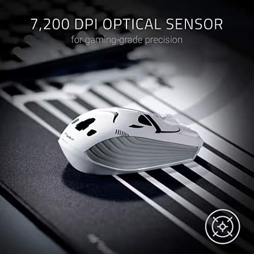 Razer Atheris Ambidextrous Wireless Mouse: 7200 DPI Optical Sensor - 350 Hr Battery Life - USB Wireless Receiver & Bluetooth Connection - Stormtrooper Limited Edition image